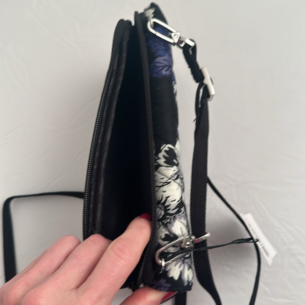 Vera Bradley Frosted Floral multicolor RFID wallet adjustable crossbody bag - Picture 5 of 12